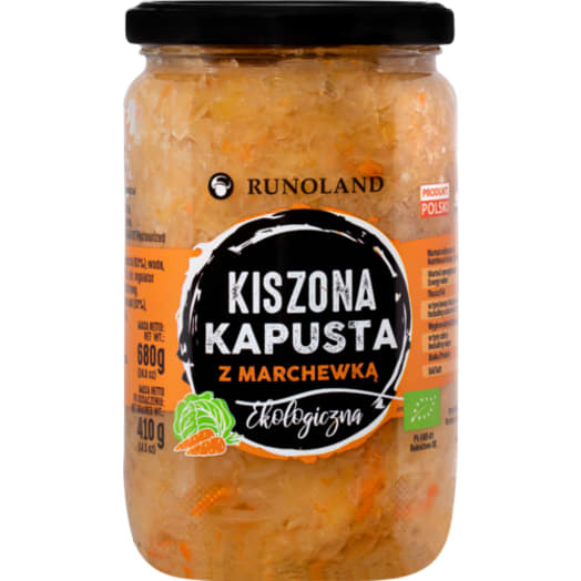 RUNOLAND Kapusta kiszona z marchewką BIO