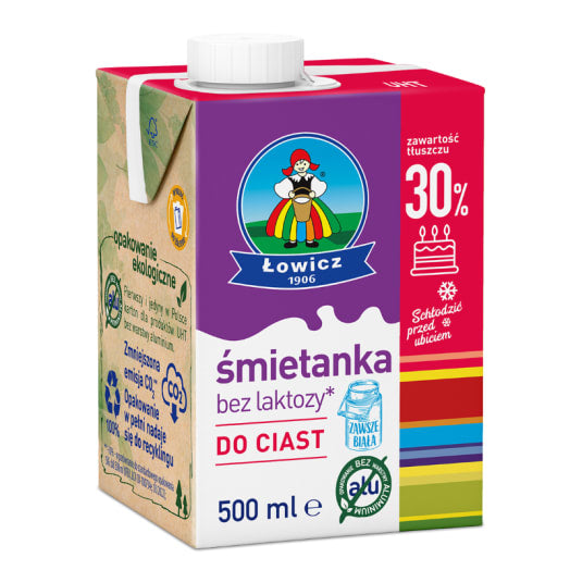 OSM ŁOWICZ Śmietanka Łowicka UHT 30% bez laktozy