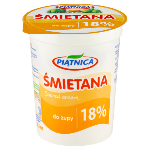 PIĄTNICA Śmietana 18%