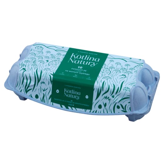 KOTLINA NATURY Jaja kurze z chowu na wolnym wybiegu (rozm.M) - 10 szt.