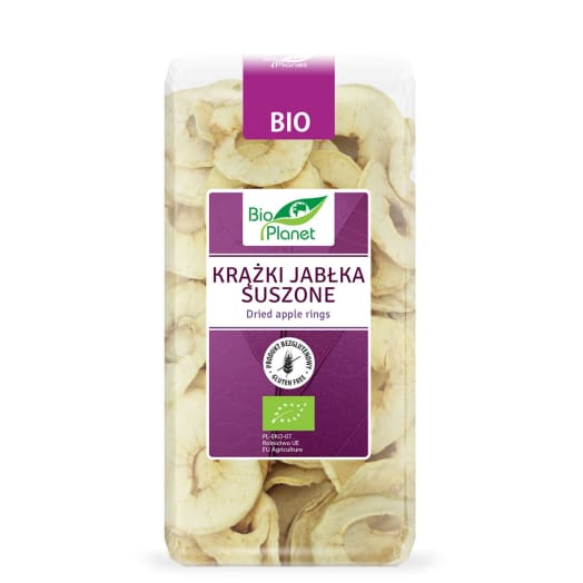 BIO PLANET Suszone krążki jabłka bezglutenowe BIO