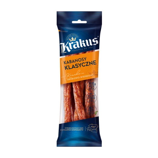 KRAKUS. Kabanosy klasyczne drobiowo-wieprzowe