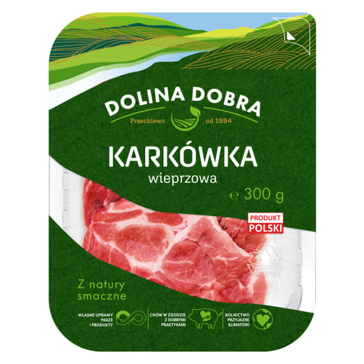 DOLINA DOBRA Karkówka wieprzowa bez kości w plastrach