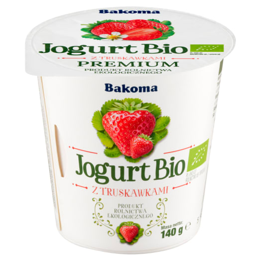 BAKOMA Jogurt z truskawkami BIO